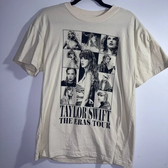 Taylor Swift Eras Tour Graphic T Shirt Album Era Collage Tour Cities M - Picture 2 of 4